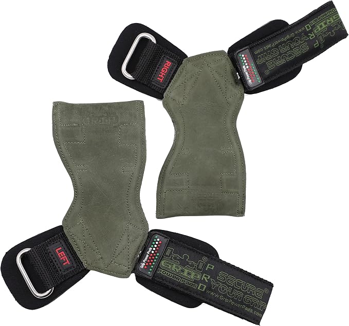 Lifting Grips PRO Weight Gloves Heavy Duty Barbell Gymnastics Straps Alternative to Power Hooks Deadlifts Adjustable Neoprene Padded Wrist Wrap
