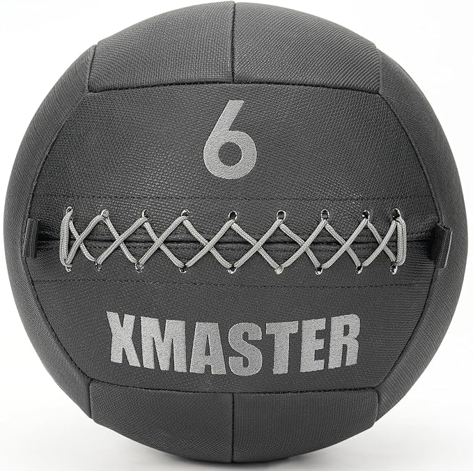 XMASTER Medicine Ball for Home Gym Strength & Core Training | Durable sand-filled no-bounce design | 6-30 lb weights | Anti-slip textured grip | Floor-friendly soft shell | Odor-free PVC