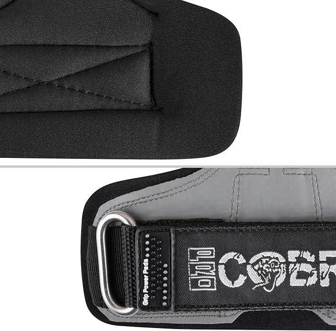 Cobra Grips Weight Lifting Gloves with Adjustable Neoprene Padded Wrist Wraps - Heavy Duty Alternative to Power Lifting Hooks for Deadlifts