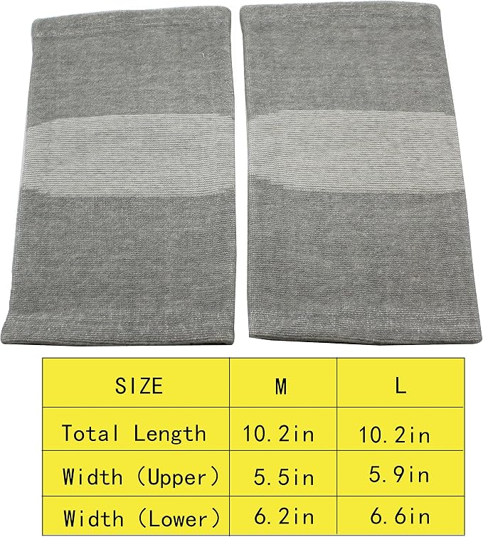 JUMISEE (One Pair Cotton Knee Sleeves for Knee Support, Circulation Improvement & Pain Relief Compression Knee Brace