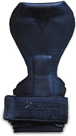 Cobra Grips Weight Lifting Gloves with Adjustable Neoprene Padded Wrist Wraps - Heavy Duty Alternative to Power Lifting Hooks for Deadlifts