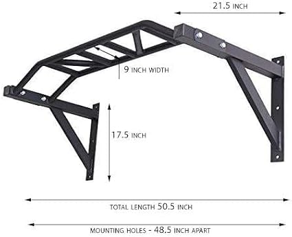 Gronk Fitness Wall Mounted Pull Up Bar | Chin Up Bar | Multi Grip Pull Up Station | Perfect for Commercial and Garage Gym | Chin Up Bar. Multi Grip Pull Up Station. Designed for Commercial and Garage Gym.