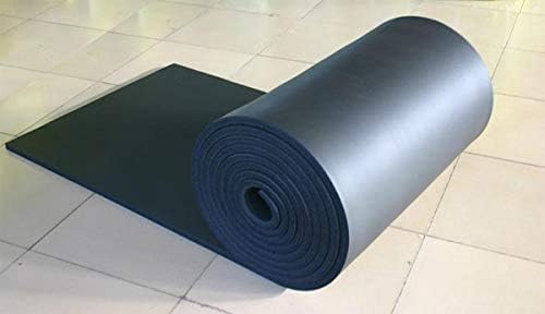American Floor Mats 1/2in (12mm) Thick 10% Grey 4' x 20' Heavy Duty Rubber Rolls, Protective Exercise Mats, Commercial Gym Flooring