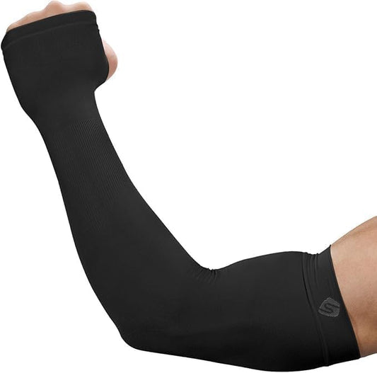 Arm Sleeves for Men Women UV Sun Protection Compression Arm Warmer Tattoo Cover Up, Sports Golf Cooling Sleeves