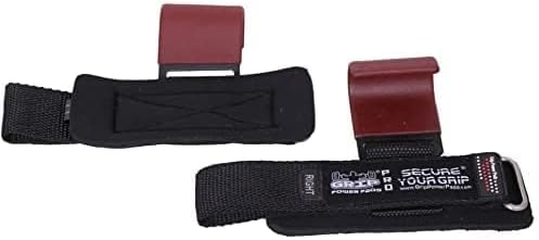 Weight Lifting Rod Hooks Heavy Duty Wrist Wraps Power Weight Lifting Training Gym Grips Straps Set of 2