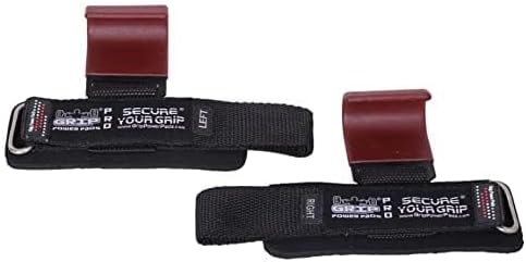 Weight Lifting Rod Hooks Heavy Duty Wrist Wraps Power Weight Lifting Training Gym Grips Straps Set of 2