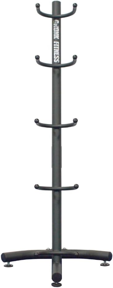 Gronk Fitness 5 Tier Medicine Ball Rack | Vertical Ball Storage Stand for Home & Commercial Gym. Heavy Duty Upright Organizer for Medicine Balls and Slam Balls.