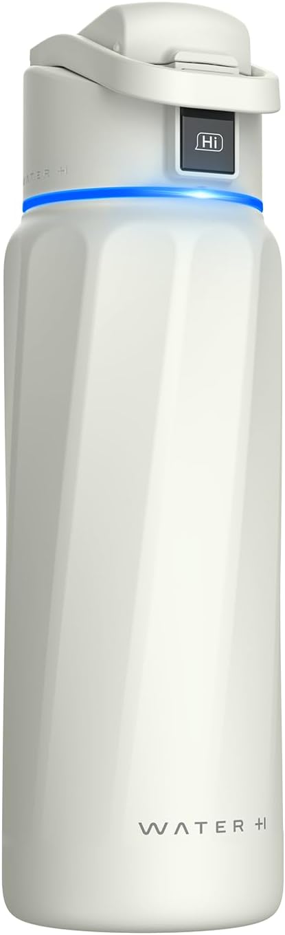 WaterH BOOST Smart Water Bottle Tracker with Reminder to Drink Water, 32oz | Double Wall Vacuum Insulated Stainless Steel, BPA-Free, Leakproof, Smart App Tracking, Travel-Friendly Wide Mouth for Office