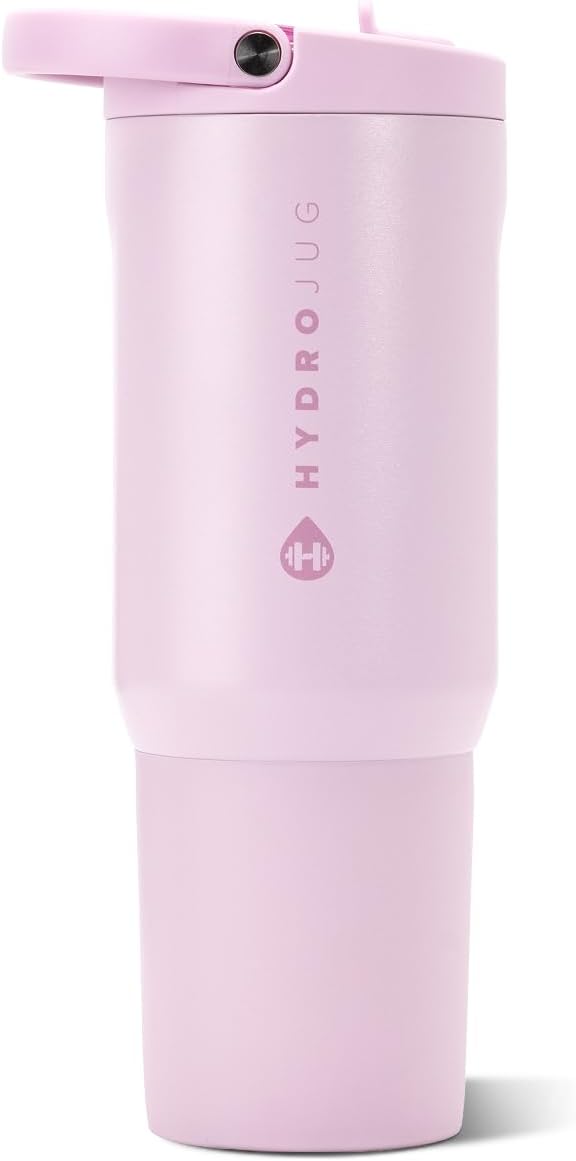 HydroJug Sport 20 oz Insulated Stainless Steel Water Bottle, Sweet Pea