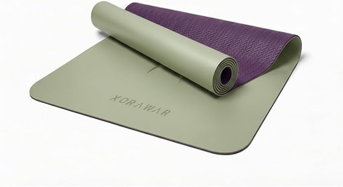 Natural Rubber Workout Mat with Bag | Thick Rubber mat 4.5 mm | Non Slip Yoga Mat Non Slip| Gym Mats for Home Gym Floor Mat, Home Exercise Mats for Home Workout Accessories, Fitness Mat, Workout Mats for Home Gym, Yoga Matt, Stretching Mat, Thick Exerc...
