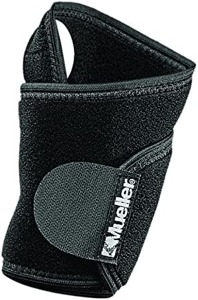MUELLER Sports Medicine Adjustable Wrist Support, Wrist Pain Relief Support for Men and Women, Ideal for Carpal Tunnel, Tendinitis, Arthritis, Black, One Size | wrist-supports