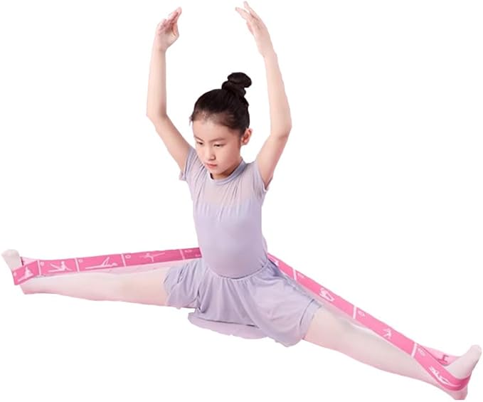 2-Pack Adjustable Kids Dance Stretch Bands - 8-Loop Elastic Bands for Ballet, Latin, Yoga, Gymnastics & Stretching - Flexible, Multi-Section Design for Dance Training & Flexibility
