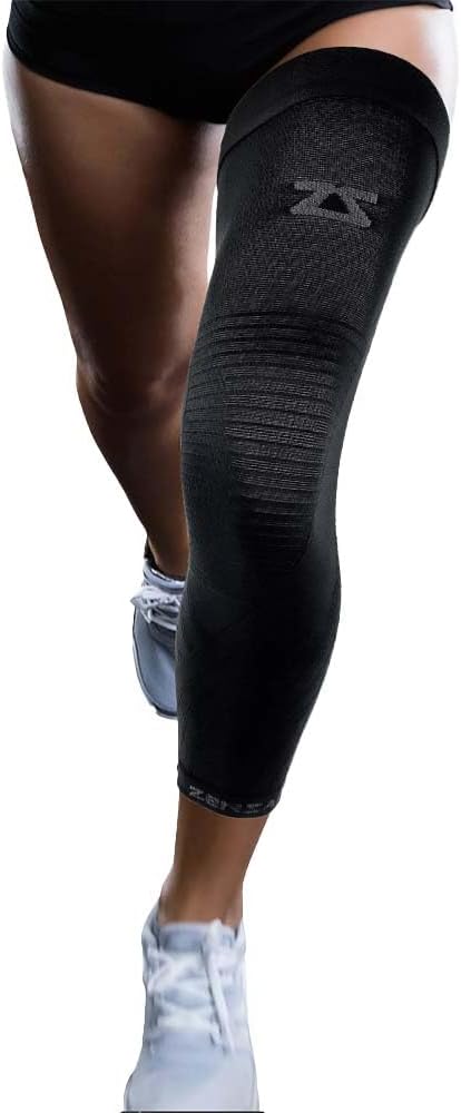 Zensah Full Leg Compression Sleeve - Support for Thigh, Knee, Calf for Men, Women, Running, Basketball, Football
