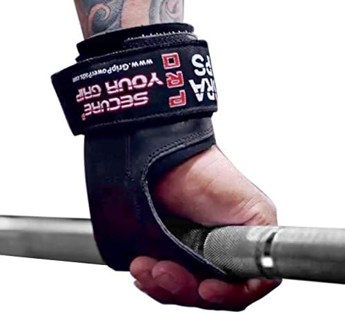 Cobra Grips Weight Lifting Gloves with Adjustable Neoprene Padded Wrist Wraps - Heavy Duty Alternative to Power Lifting Hooks for Deadlifts