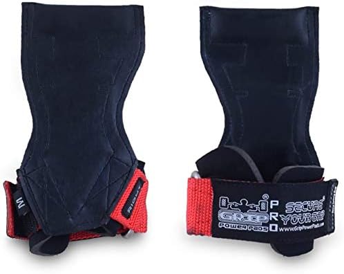 Lifting Grips PRO Weight Gloves Heavy Duty Barbell Gymnastics Straps Alternative to Power Hooks Deadlifts Adjustable Neoprene Padded Wrist Wrap