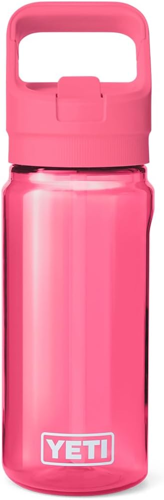 YETI Yonder 600 ml/20 oz Water Bottle with Yonder Straw Cap, Tropical Pink