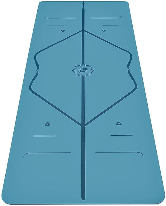 Liforme Classic Yoga Mat - Posture Alignment Design, Advanced Non-Slip Grip | Eco-friendly, Non-Toxic, Sweat-Resistant, long, wide, 4.2mm thick mat for comfort, recommended for Hot Yoga, Free Yoga Bag