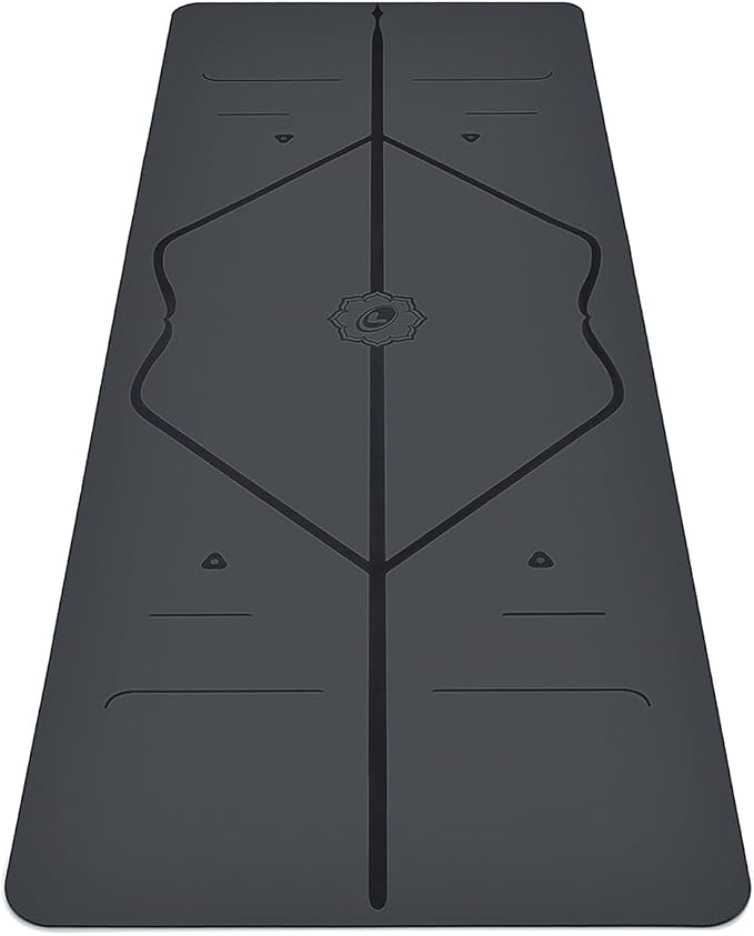 Liforme Classic Yoga Mat - Posture Alignment Design, Advanced Non-Slip Grip | Eco-friendly, Non-Toxic, Sweat-Resistant, long, wide, 4.2mm thick mat for comfort, recommended for Hot Yoga, Free Yoga Bag