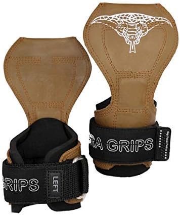 Cobra Grips Weight Lifting Gloves with Adjustable Neoprene Padded Wrist Wraps - Heavy Duty Alternative to Power Lifting Hooks for Deadlifts