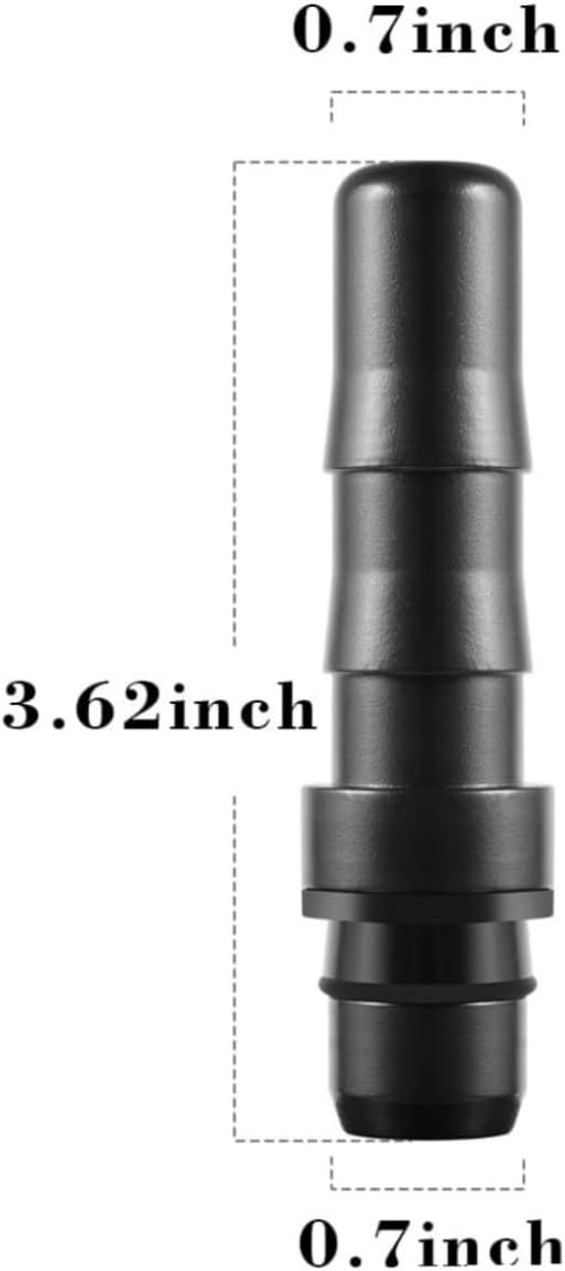 NUHUi Premium Black Massage Gun Attachments, Set of 4 – Dual-Size Compatible (12-13mm & 18-19mm) with Soft-Touch Surface (Large for 18-19mm)