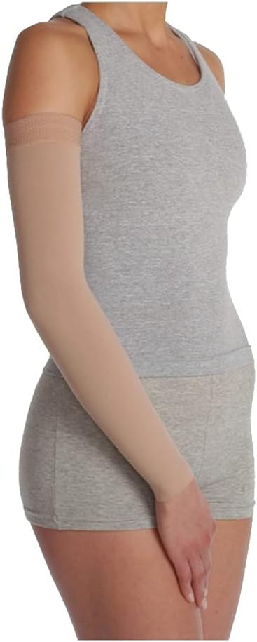 Juzo Soft 2001 Arm Sleeve Compression 20-30 mmHg, Max, Long | Silicone border, ultra-soft, breathable, medical compression arm sleeve, opaque knit, high wearing comfort