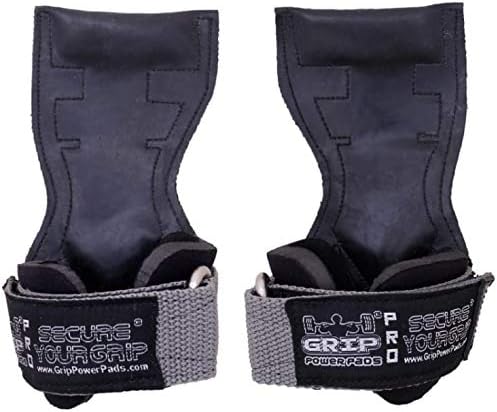 Lifting Grips PRO Weight Gloves Heavy Duty Barbell Gymnastics Straps Alternative to Power Hooks Deadlifts Adjustable Neoprene Padded Wrist Wrap