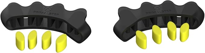 VYCE PrimalStep Toe Separators, Spreaders, Spacers, 2 Pairs S/M, Large | Straightener to Correct Toes for Men and Women, Bunion Corrector, Plantar Fasciitis and Athletic Mobility