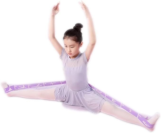2-Pack Adjustable Kids Dance Stretch Bands - 8-Loop Elastic Bands for Ballet, Latin, Yoga, Gymnastics & Stretching - Flexible, Multi-Section Design for Dance Training & Flexibility