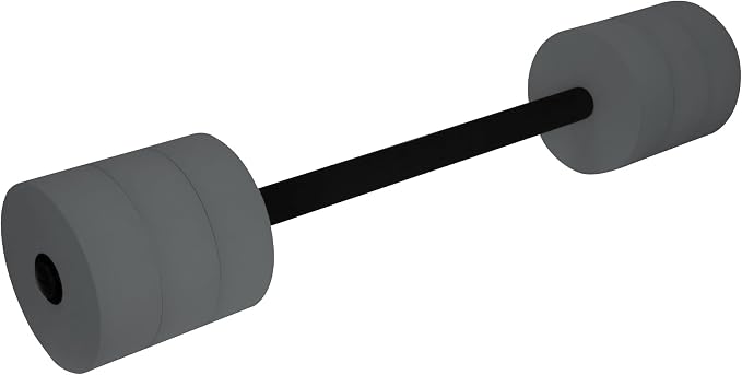 Hikeen Aquatic Exercise Dumbbells Water Dumbbell Pool Resistance Aquatic Fitness Barbells with 4 High-Density EVA Foam Pool Weights Dumbbells, for Water Aerobics Weight Loss