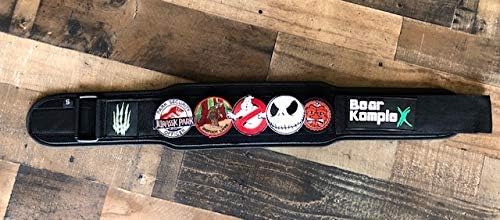 Bear KompleX 4" Straight Weightlifting Belt for at-Home Powerlifting, Squats, Weight Training and More. Low Profile with Super Firm Back for Maximum Stability & Exceptional Comfort