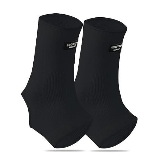 SPOTBRACE Ankle Brace Compression Sleeve, Ankle Support For Women Men 2Pack | Elastic, Open Heel, Black, Breathable, Thin, Soft, Foot Compression Sock Wrap for Swelling, Plantar Fasciitis, Sprain, Size L