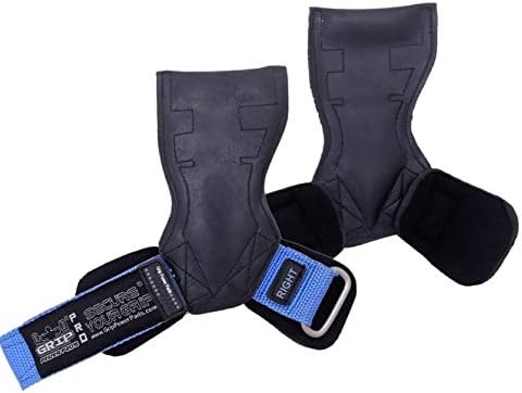 Lifting Grips PRO Weight Gloves Heavy Duty Barbell Gymnastics Straps Alternative to Power Hooks Deadlifts Adjustable Neoprene Padded Wrist Wrap