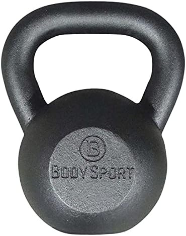 Body Sport Cast Iron Kettlebell - Professional Weight Training Equipment for Home & Gym Workouts