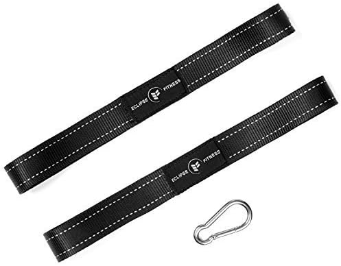 Battle Rope Anchor Strap Kit | Heavy Duty Reinforced Nylon | Easy and Fast Setup | Stops Rope Damage | Stainless Steel Carabiner | Includes Exercise Guide |
