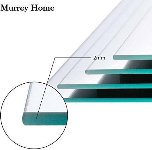 Murrey Home Wall Mirror for Home Gym Mirror, Full Length Mirrors Wall Mounted, Frameless Full Body Mirror Tiles for Wall, Door, Garage, 12" x12PCS