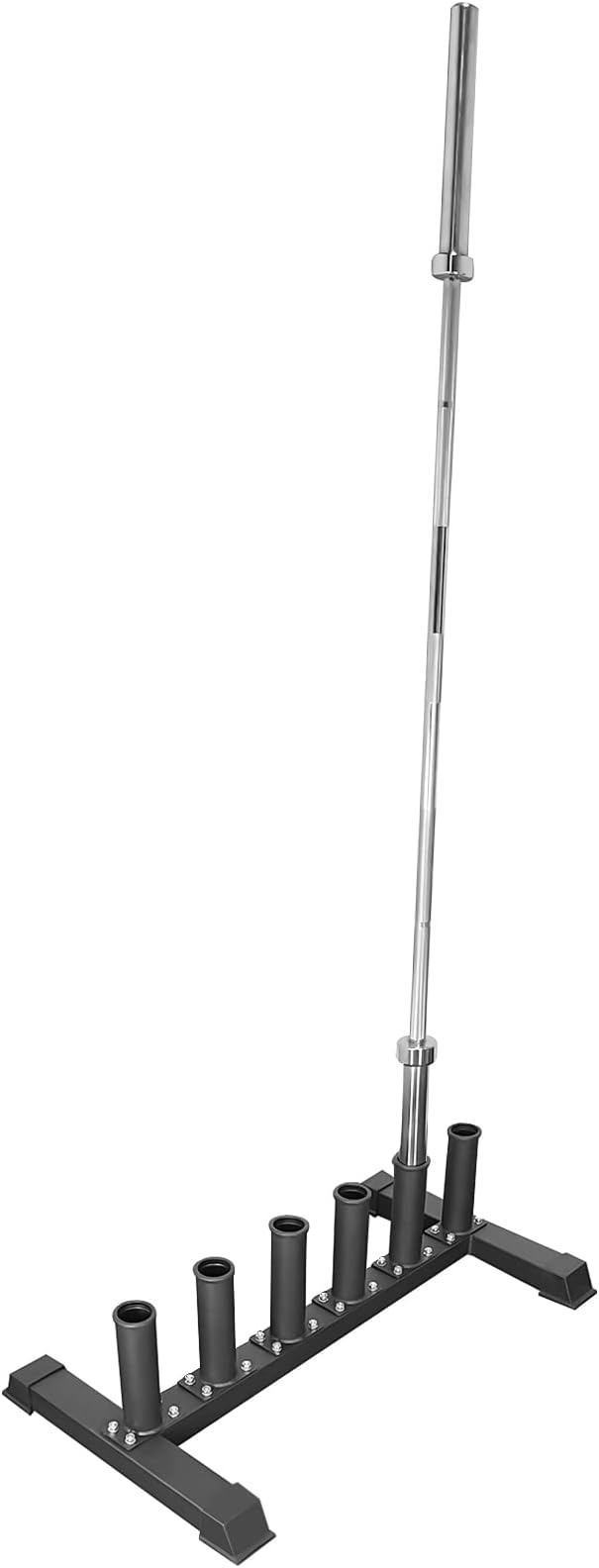 Luwint Freestanding Barbell Holder, Floor Stand Vertical 6 Bar Storage Rack for 2'' Olympic Bars