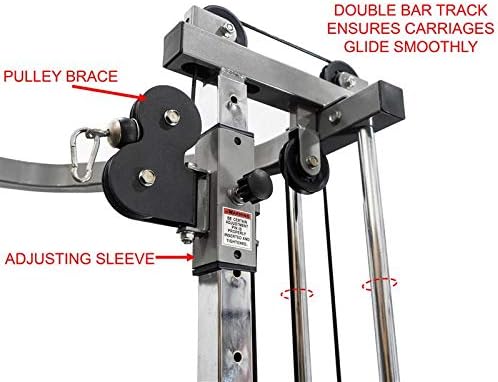 Valor Fitness Power Rack - Squat Rack and Bench Press Power Cage with LAT Pulldown Attachment 2" x 2" Frame - Workout Rack Bundle Options for Complete Weightlifting Home Gym