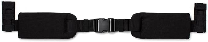 GORUCK Padded Hip Belt for Rucking Backpacks, Adjustable, Black | Fits Side MOLLE Webbing on GR1, GR2 and Rucker, Added Comfort and Stability for Long Rucks and Heavy Lifting