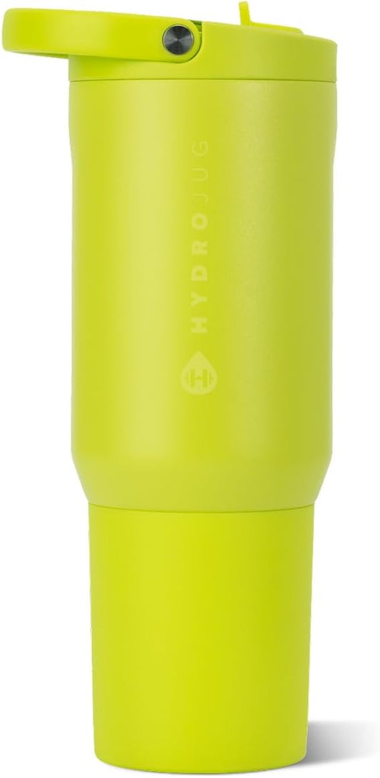 HydroJug Sport 20 oz Insulated Stainless Steel Water Bottle, Lemon Lime