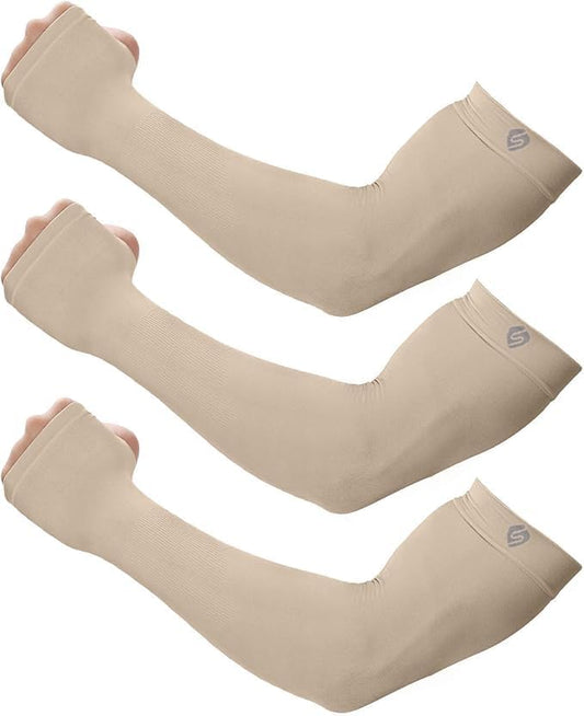 Arm Sleeves for Men Women UV Sun Protection Compression Arm Warmer Tattoo Cover Up, Sports Golf Cooling Sleeves