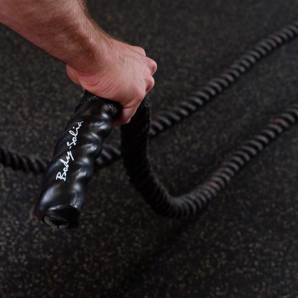 Body-Solid Fitness Training Battle Rope - Heavy Weighted Training Ropes for Home Gym, Ideal for Working Out and Strength Training - Exercise Rope for Adults