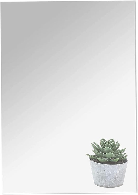 16" x 12" x 1Pcs Acrylic Mirror Sheet, Decorative Wall Mirror | Flexible Body Mirror Tiles with Self Adhesive Tapes, Non Glass Mirror Stickers for Bathroom Bedroom Home Wall Decor