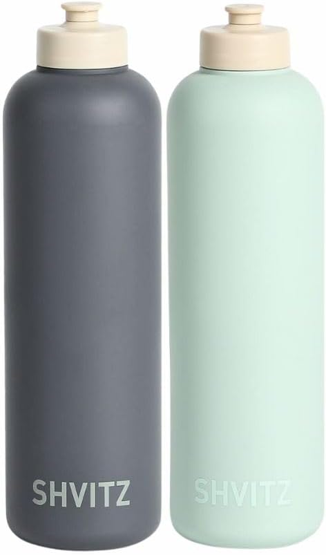 Sports Water Bottle - Soft-Touch Squeezable Body with One-Hand Spout- Lightweight, No Spill Water Bottle, for Gym, Cardio & Outdoor Sports - BPA Free - Water Bottle for Active Lifestyle - 24oz