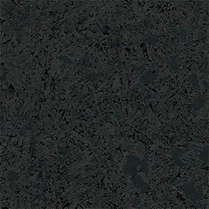 American Floor Mats Fit-Lock 3/8 Inch Heavy Duty Rubber Flooring - Interlocking Rubber Tiles (24" x 24" Tile) Solid Black 8' x 10' Set (20 Tiles Total) - Exercise Mats, Home Gym Sets