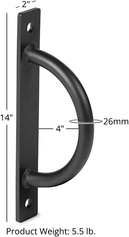 Titan Fitness Battle Rope Anchor Fits T-3 & X-3 Series Power Racks, Rack-Mounted D-Ring Attachment for Battle Ropes, Straps, Suspension Training