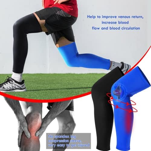 Tatuo Leg Sleeves Compression Long Knee Sleeve UV Protect for Men Women Sport Basketball Football