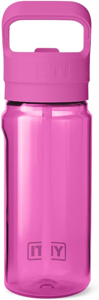 YETI Yonder 600 ml/20 oz Water Bottle with Yonder Straw Cap, Wildflower Fuchsia