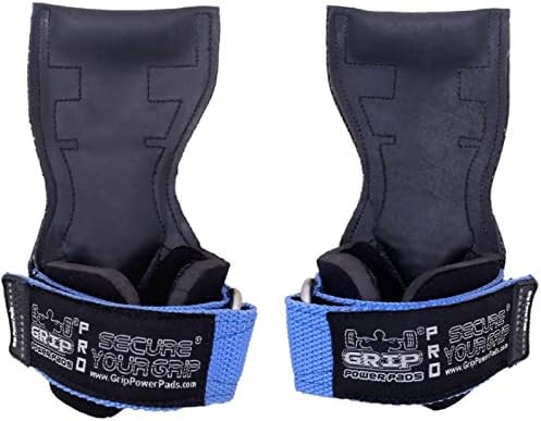 Lifting Grips PRO Weight Gloves Heavy Duty Barbell Gymnastics Straps Alternative to Power Hooks Deadlifts Adjustable Neoprene Padded Wrist Wrap