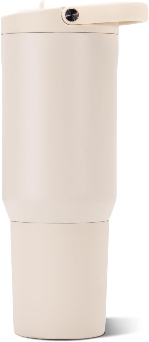 HydroJug Sport 20 oz Insulated Stainless Steel Water Bottle, Cream
