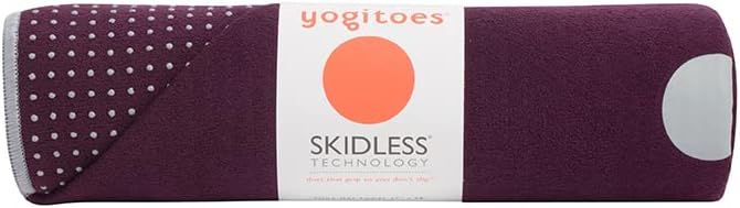 Manduka Yogitoes Hot Yoga Mat Towel - 79" | Moisture Activated Grip | Patented Silicone Nubs | Highly Absorbent, Durable & Easy Care | Made from Recycled Materials | 79 x 24 Inches | Indulge